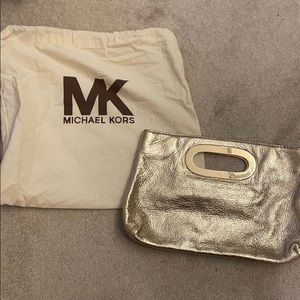 Michael Kors Gold Clutch